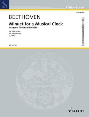 Beethoven, L v: Minuet for a Musical Clock WoO 33