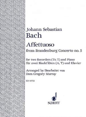 Bach, J S: Affettuoso A minor BWV 1050