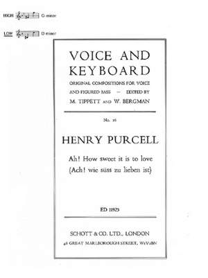 Purcell, H: Ah! How sweet it is to love No. 16