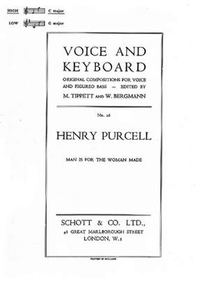 Purcell, H: Man is for the Woman made No. 26