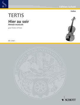 Tertis, L: Hier au soir