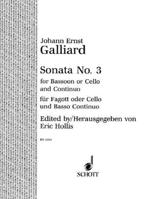 Galliard, J E: Sonate Nr. 3 F-Dur F major