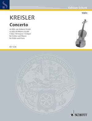 Kreisler, F: Concerto in C Major