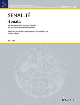 Senallié, J B: Sonata in D minor D minor