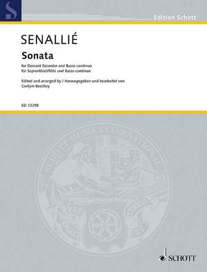 Senallié, J B: Sonata in D minor D minor