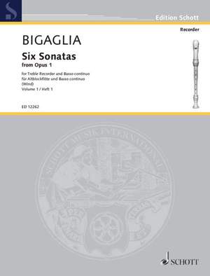 Bigaglia, D: Six Sonatas op. 1