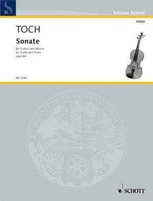 Toch, E: Sonate op. 44