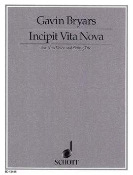 Bryars, G: Incipit Vita Nova