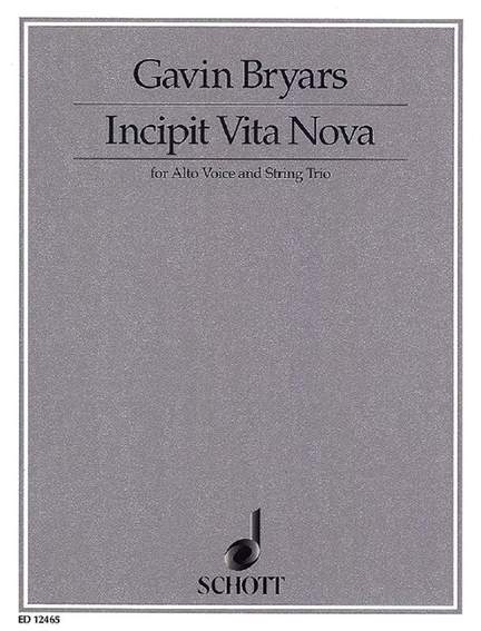 Bryars, G: Incipit Vita Nova