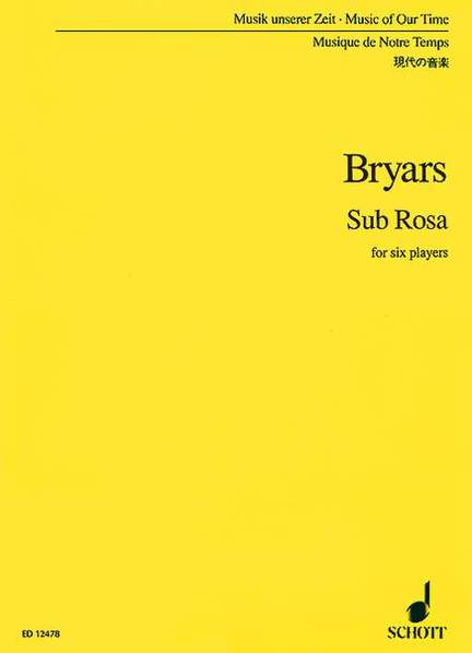 Bryars, G: Sub Rosa