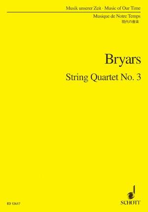 Bryars, G: String Quartet No. 3
