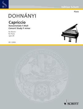 Dohnányi, E v: Capriccio f minor F minor op. 28/6