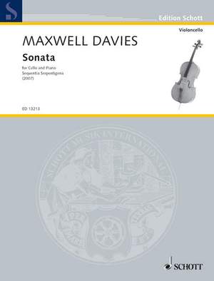 Maxwell Davies, Peter: Sonata for Cello and Piano