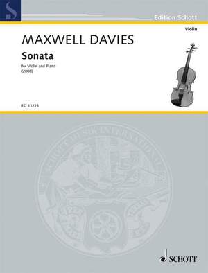 Maxwell Davies, Peter: Sonata for Violin and Piano