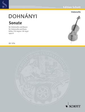 Dohnányi, E v: Sonata B flat major op. 8