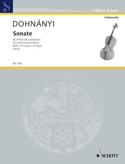 Dohnányi, E v: Sonata B flat major B flat major op. 8