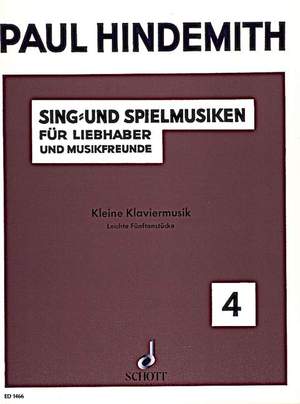 Hindemith, P: Little piano music op. 45/4
