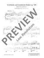 Burgmueller, F: 12 Brilliant and Melodious Studies op. 105 Product Image
