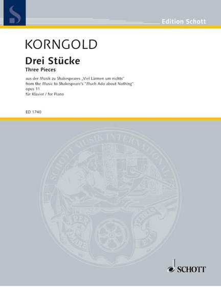 Korngold, E W: Three Pieces op. 11