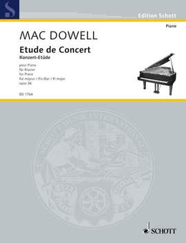 MacDowell, E: Etude de Concert F sharp major op. 36