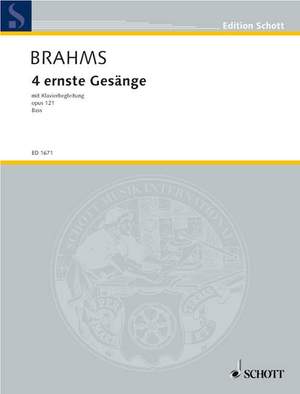 Brahms, J: 4 ernste Gesänge op. 121