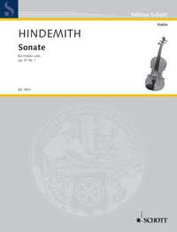 Hindemith, P: Violin Sonata op. 31/1