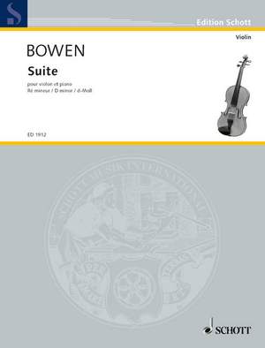 Bowen, Y: Suite in D Minor op. 28