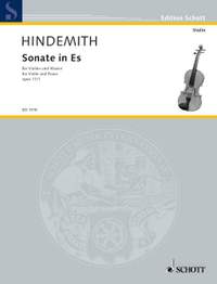 Hindemith, P: Violin Sonata in Eb Major op. 11/1