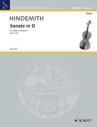 Hindemith, P: Violin Sonata in D Major op. 11/2