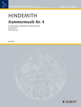 Hindemith, P: Kammermusik No. 4 op. 36/3