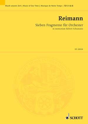 Reimann, A: Sieben Fragmente für Orchester