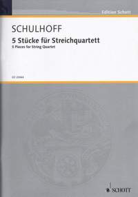 Schulhoff, E: 5 Pieces for String Quartet