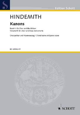 Hindemith, P: Canons II