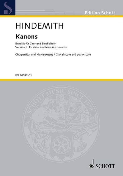 Hindemith, P: Canons II