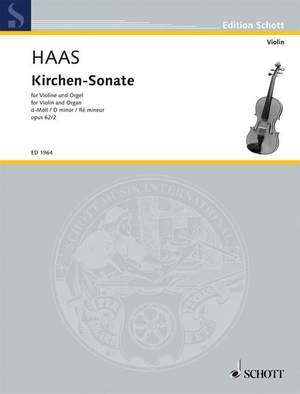 Haas, J: Kirchen-Sonate D Minor op. 62/2