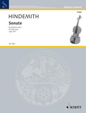 Hindemith, P: Viola Sonata op. 25/1