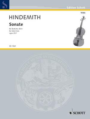 Hindemith: Viola Sonata op. 25/1