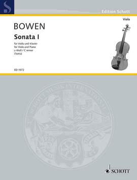 Bowen, Y: Sonata Nr. 1 c-Moll C minor op. 18