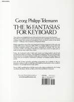 Georg Philipp Telemann: 36 Fantasias For Keyboard Product Image