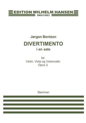 Jørgen Bentzon: Divertimento Op.2