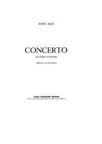 René Alix: Concerto pour Piano et Orchestre