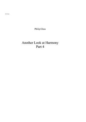 Philip Glass: Another Look at Harmony - Part 4