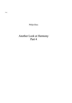 Philip Glass: Another Look at Harmony - Part 4 (Organ Part)