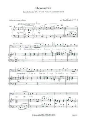Knight: Shenandoah - mixed voices with piano