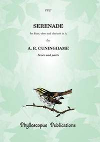 Cuninghame: Serenade for Flute, Oboe and Clarinet in A. Score and parts