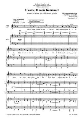 Elms: O Come, O Come Immanuel (SATB)
