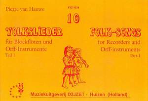 van Hauwe: Ten Folksongs for recorder