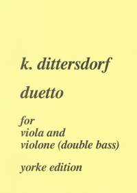 Dittersdorf: Duetto in E flat for viola and violine (double bass)