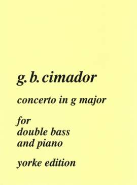 Cimador: Concerto in G major