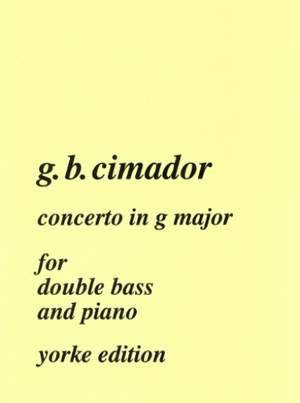 Cimador: Concerto in G major